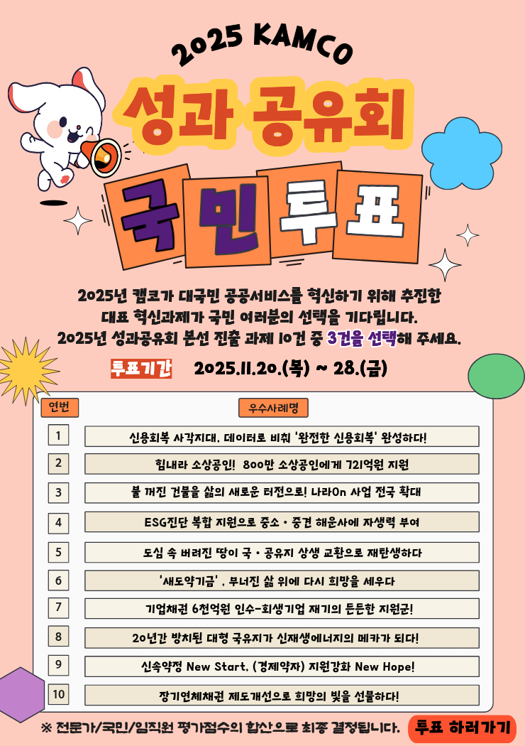 2025 캠코 성과공유회 국민투표